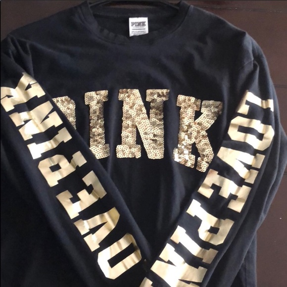 PINK Victoria's Secret Tops - 💖Victoria’s Secret PINK bling long sleeve